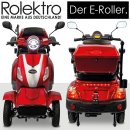Rolektro Elektroroller E-Quad 25 V.3 Lithium Rot - Vorführfahrzeug